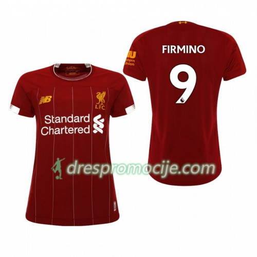 Liverpool Dres Roberto Firmino 9 Ženska Domaći 2019/20 Kratkih Rukava Liverpool Dres Roberto Firmino 9 Ženska Domaći 2019/20 Kratkih Rukava